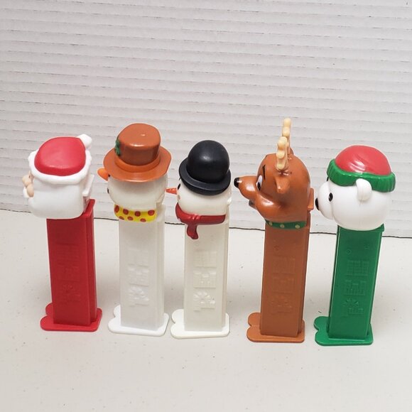 Pez Dispensers Christmas Set of 5 (Snowman, Santa, Reindeer, Polar Bear) - Picture 4 of 7